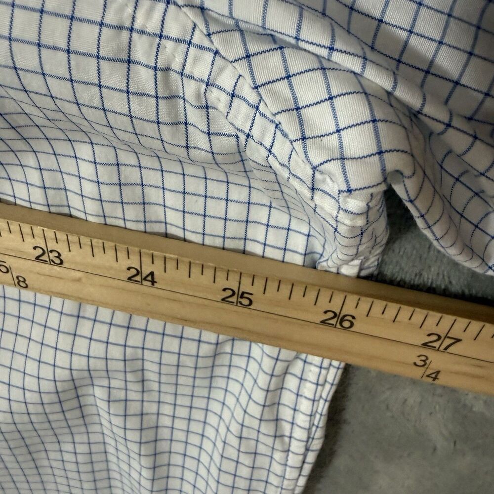 Vineyard Vines Classic Fit Tucker Shirt Mens XL White Blue Check Long Sleeve - Picture 7 of 8